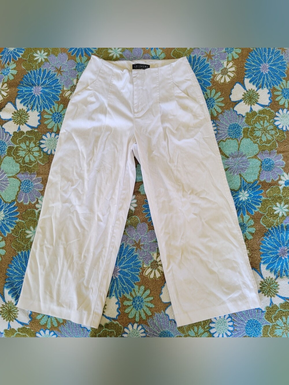 Laundry Shelli Segal | High Waist Cropped Wide Leg Pants